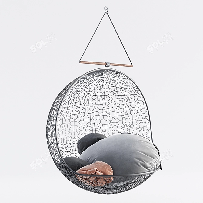 Cozy Swing Hammock Chair 3D model image 1