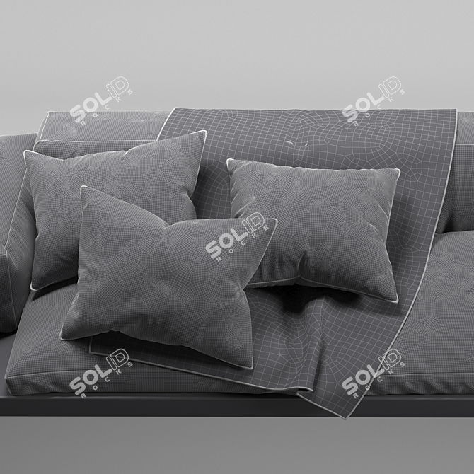 Sleek DOCK Sofa: Ultimate Comfort 3D model image 3