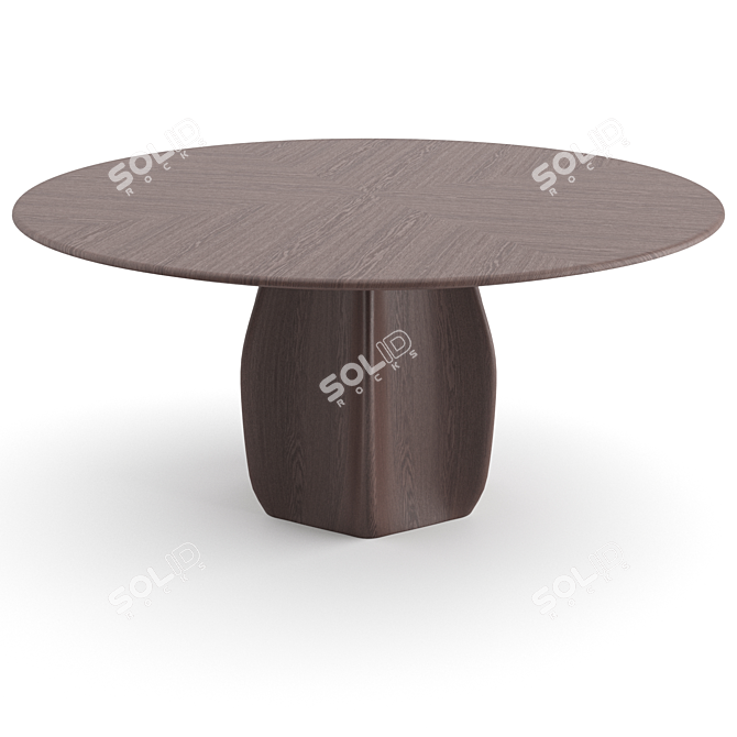  Scandinavian Style Dining Set: Carl Hansen Chairs + Molteni & C Asterias Table 3D model image 3