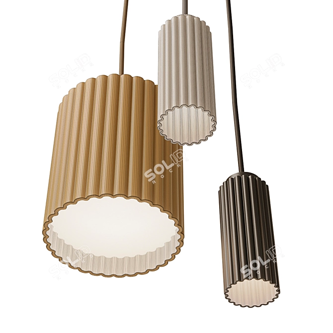 Elegant Donna Pendant Light 3D model image 3