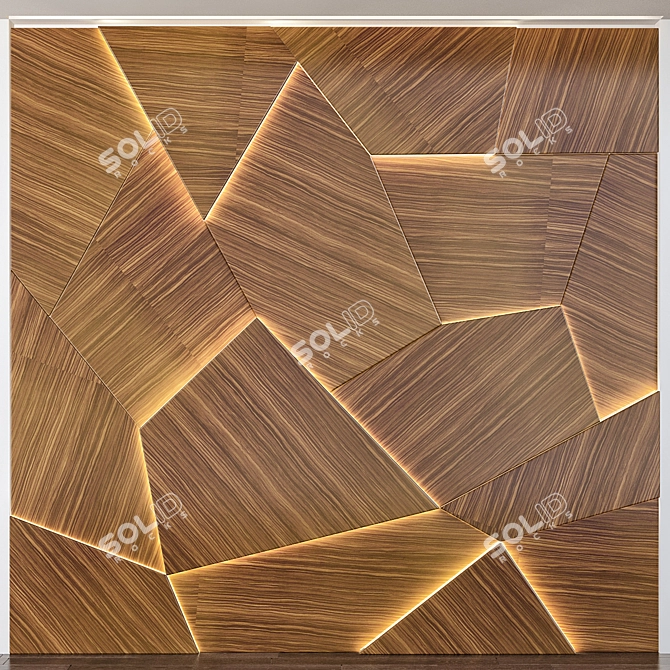 Versatile Wall Panels: No. 38 3D model image 1