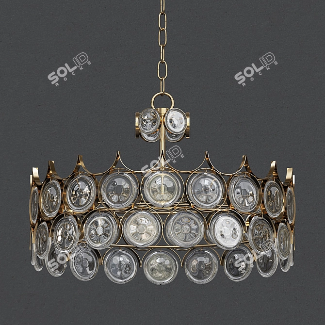 Elegant Jerusalem House Chandeliers 3D model image 1