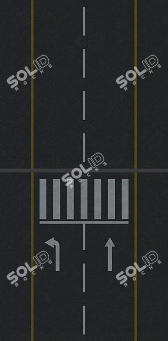 Versatile Road Textures: 7 Combinable Options 3D model image 2