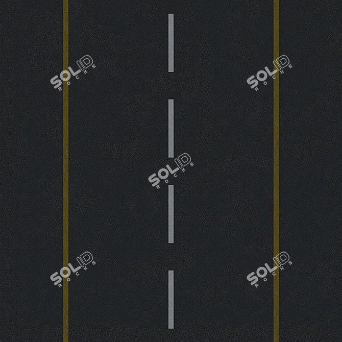 Versatile Road Textures: 7 Combinable Options 3D model image 5