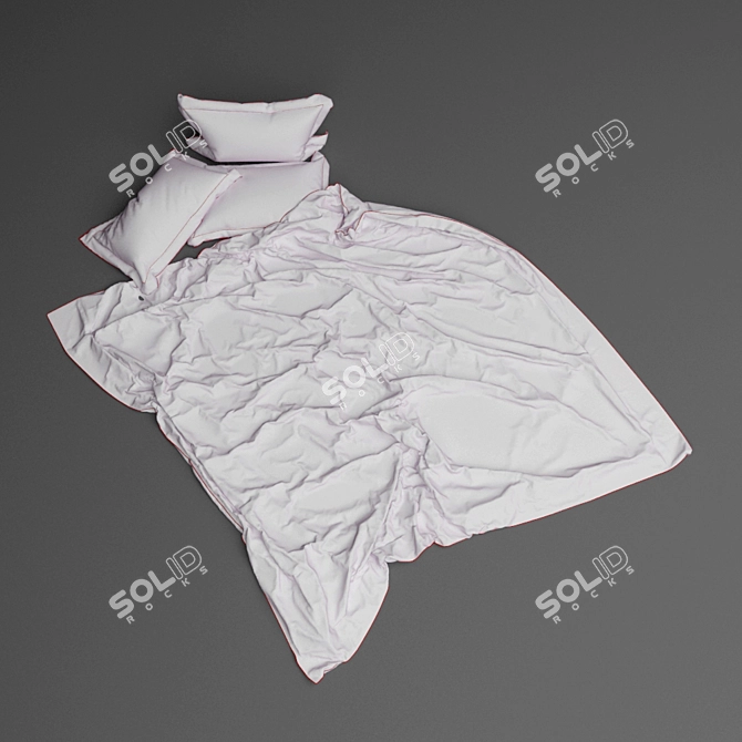 Dream Comfort Pillow Set 3D model image 1