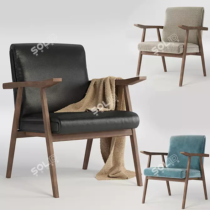 Elegant Archduck Chair: Stylish and Comfortable 3D model image 1