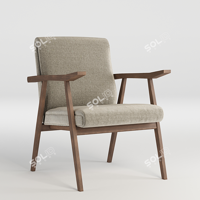 Elegant Archduck Chair: Stylish and Comfortable 3D model image 4