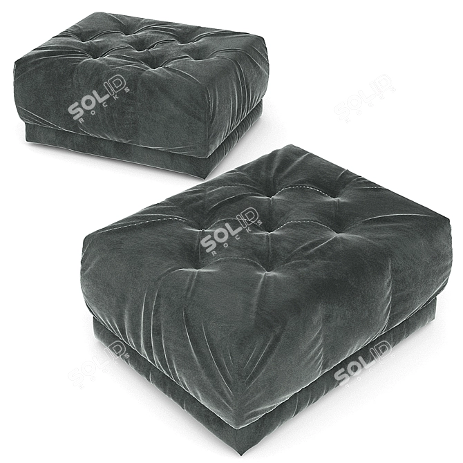 Elegant Savoy Ottoman: Stylish & Functional 3D model image 1