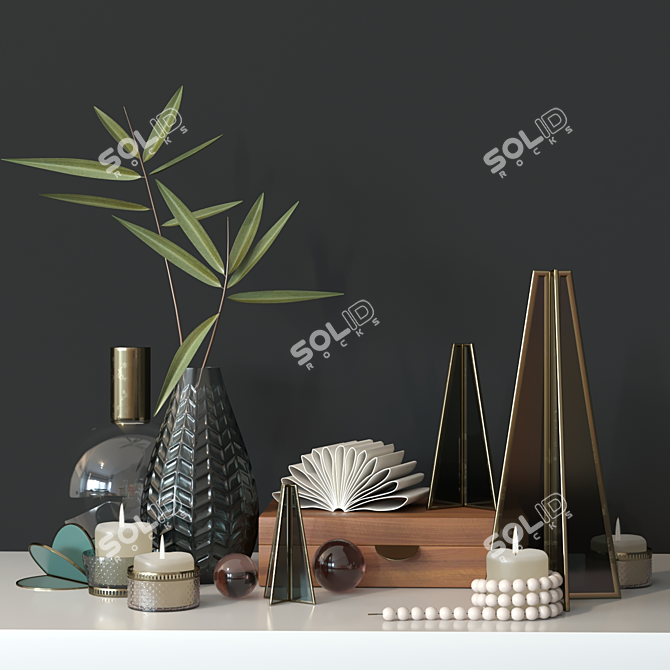  Timeless Elegance Decor Set 3D model image 1