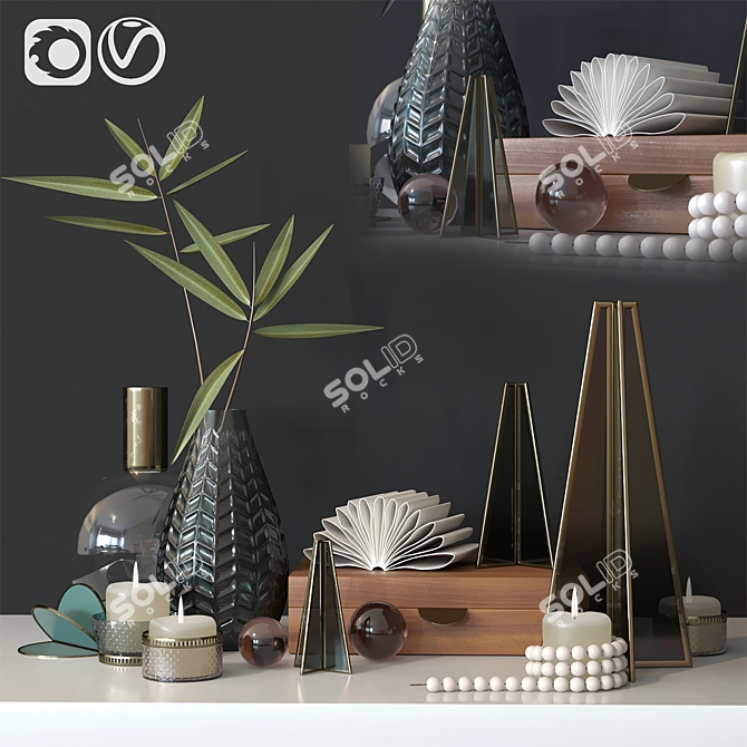  Timeless Elegance Decor Set 3D model image 2