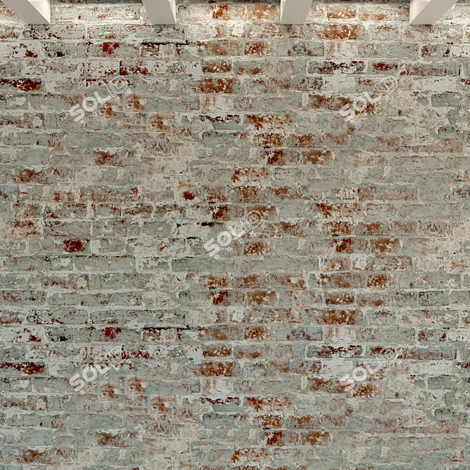 Vintage Brick Texture: Seamless, High Resolution 3D model image 2