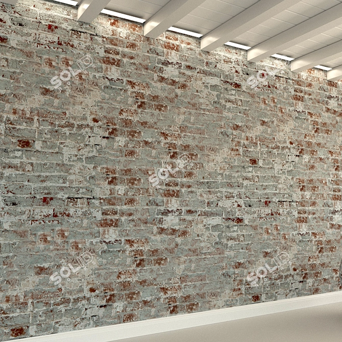 Vintage Brick Texture: Seamless, High Resolution 3D model image 3