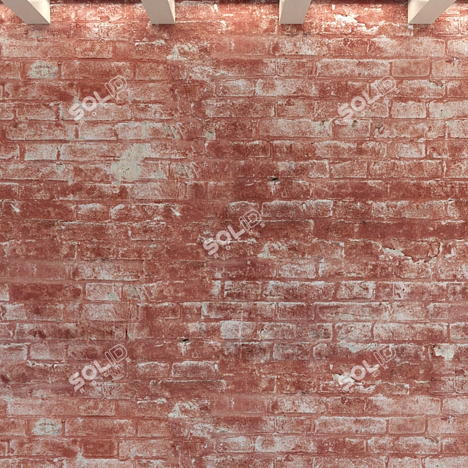 Aged Brick Wall Texture - High Resolution 3D model image 2