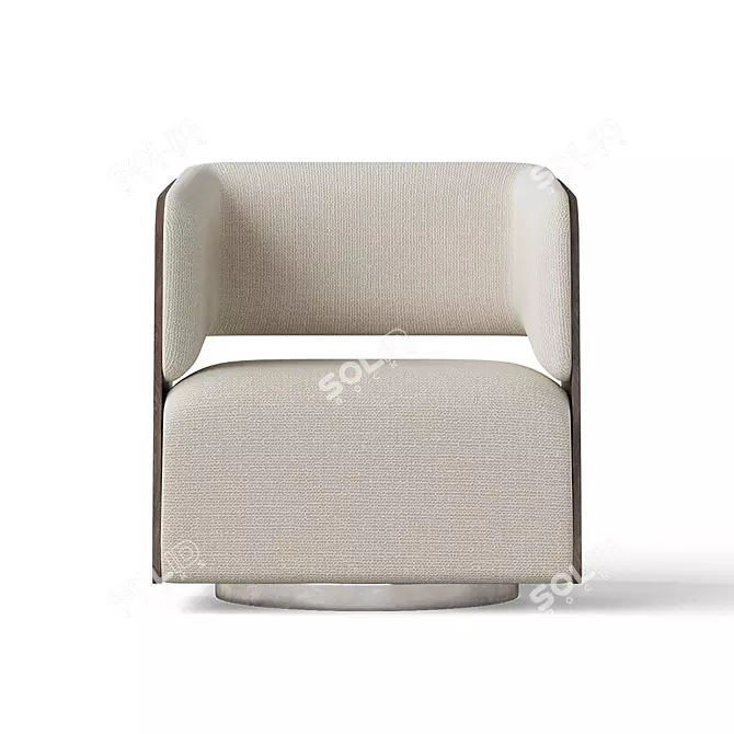 Modern Montana Swivel Chair 3D model image 4