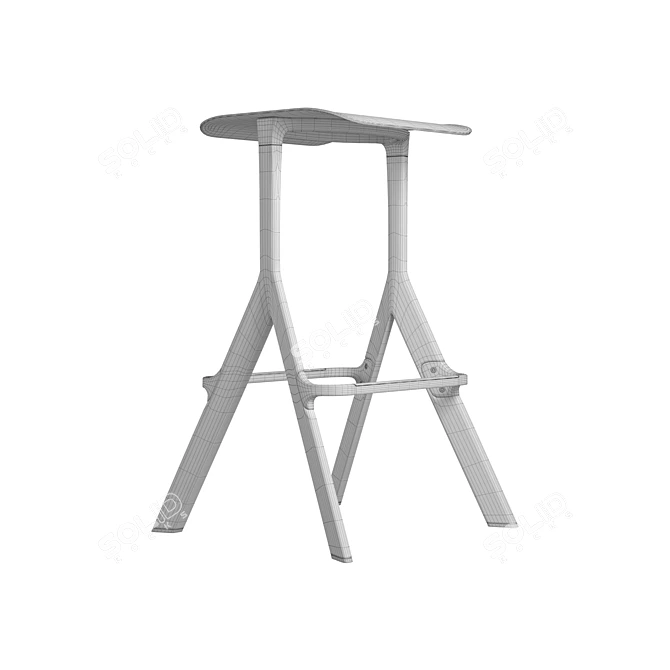 Elegant DOMUS AXYL Chair 3D model image 3