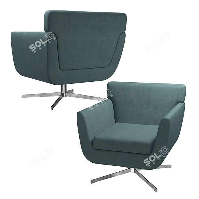Soho Lounge Chair - Modern & Elegant Design 3D model image 2