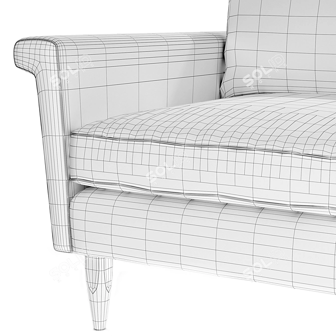 Sophisticated MARQ Pierce Armchair 3D model image 6