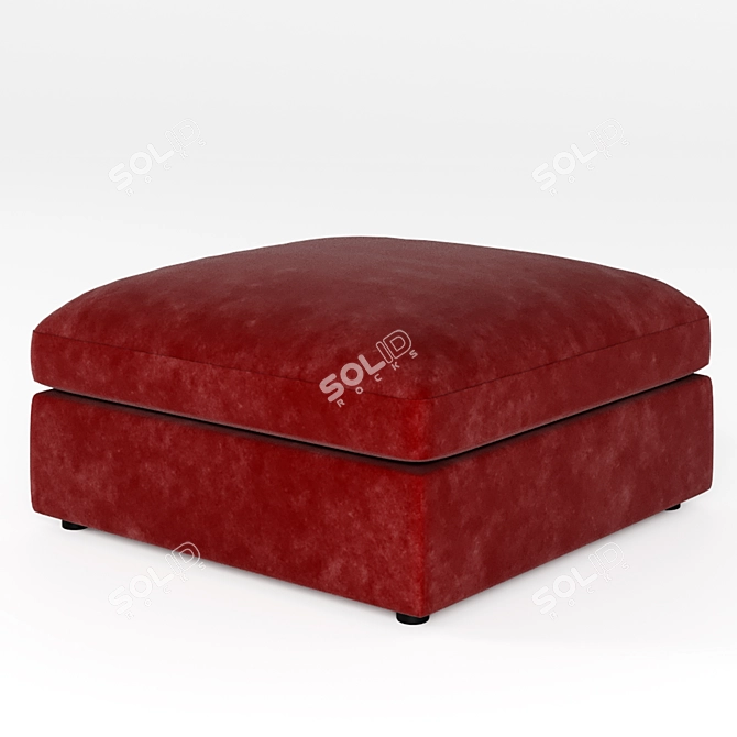 Calvaro Pouf: Stylish and Functional! 3D model image 2