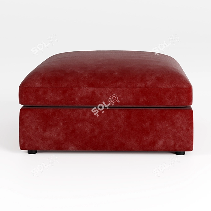 Calvaro Pouf: Stylish and Functional! 3D model image 3