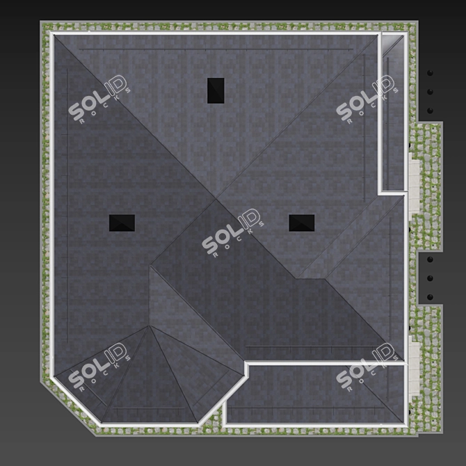 Brick Cottage: Two Floors 3D model image 4
