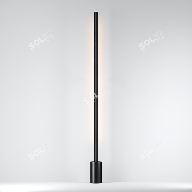 Skandi Minimal Floor Lamp 3D model image 2