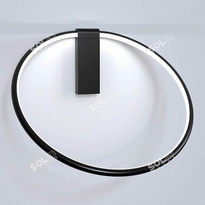 Modern Minimalist Wall Sconce 3D model image 4