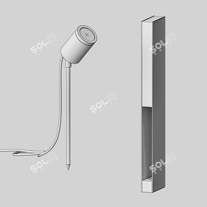 Bright Street Lighting Pack 8 3D model image 2