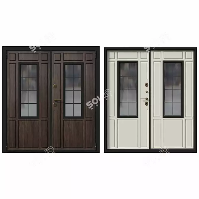 Om Thermowood: High-Quality European Doors 3D model image 1