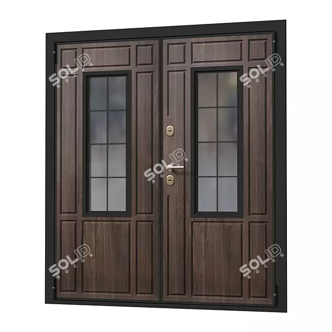 Om Thermowood: High-Quality European Doors 3D model image 2