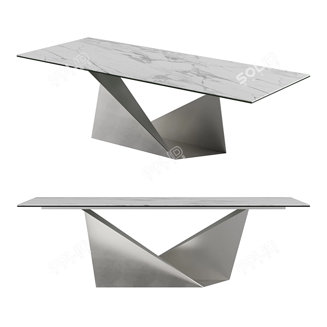 Urbanfold: Stylish Folding Table by Liu Jo 3D model image 1