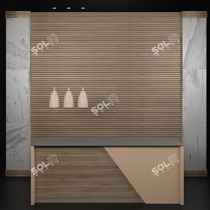 Reception G30 Office Rack: Modern and Functional 3D model image 2