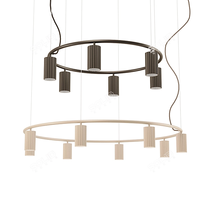 Donna Circle Pendant Light by Pholc - Elegant Illumination 3D model image 1