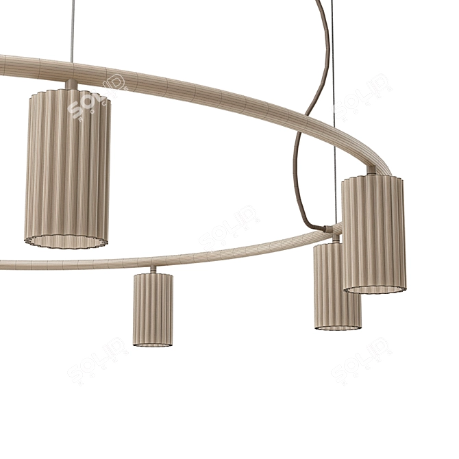 Donna Circle Pendant Light by Pholc - Elegant Illumination 3D model image 2