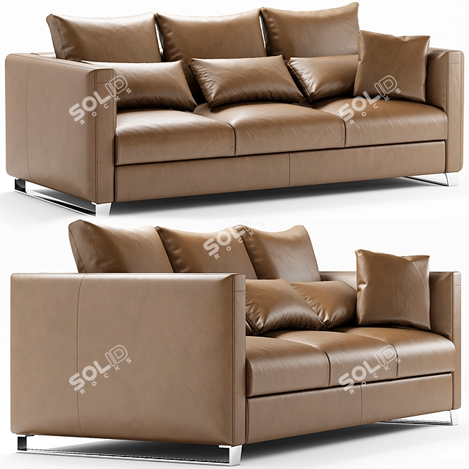 Sleek & Stylish Ligne Roset Estienne Sofa 3D model image 1