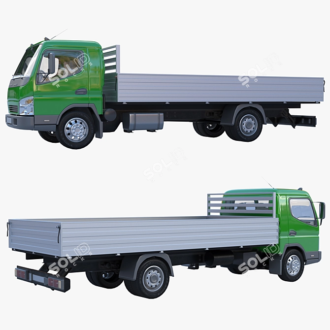 BAW Fenix 1065 Long Bed Truck 3D model image 2