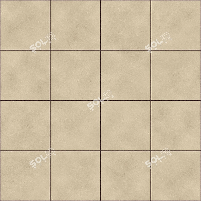 High-Res Square Tile Textures 3D model image 6