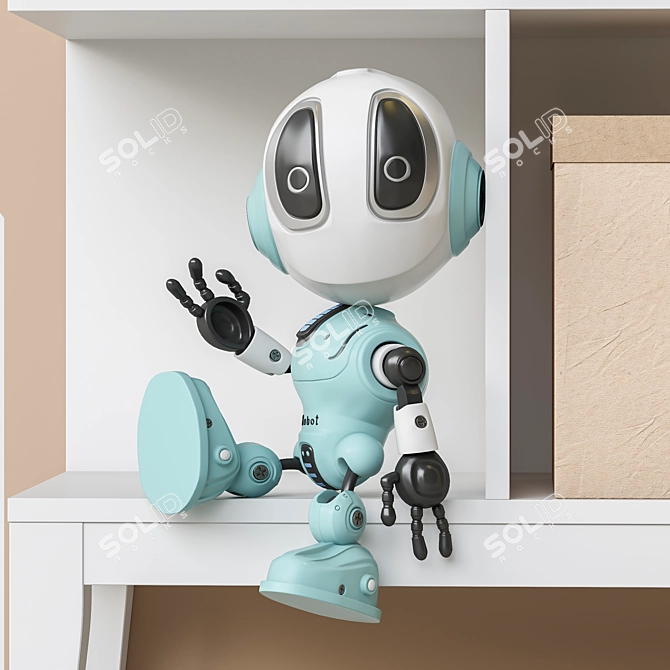 Kids Room Toy & Furniture Set 3D model image 4