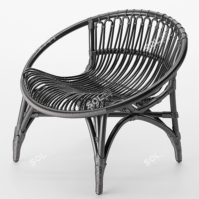 Feel Good Wicker Chair 3D model image 2