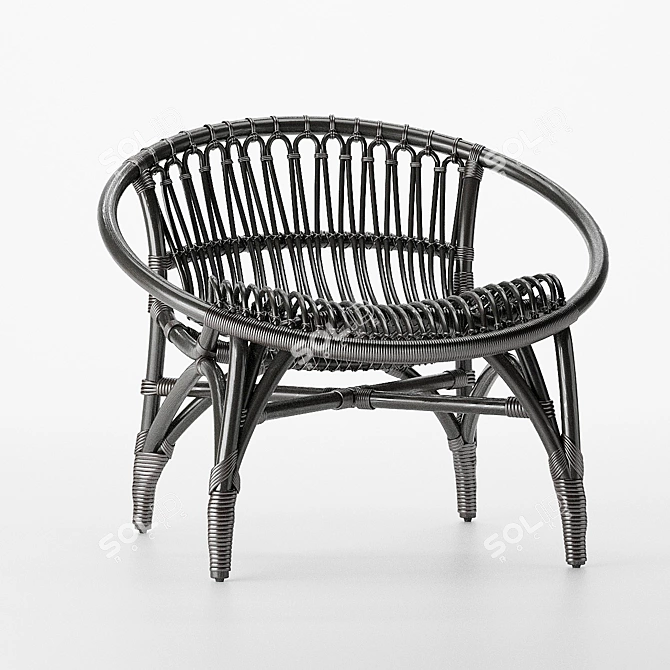 Feel Good Wicker Chair 3D model image 3