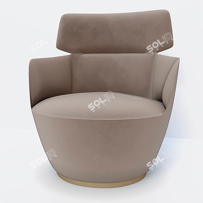 Elegant Richmond Armchair for Luxurious Comfort 3D model image 1