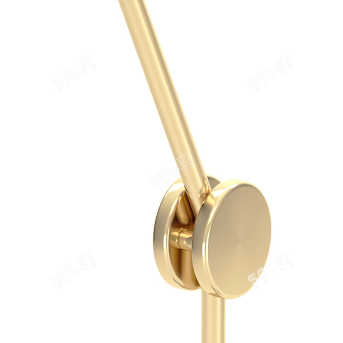 Beat Brass Floor Lamp by Tom Dixon 3D model image 1