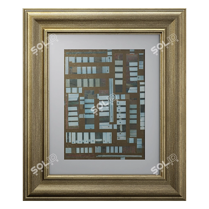 Classic Framed Painting 3D model image 1