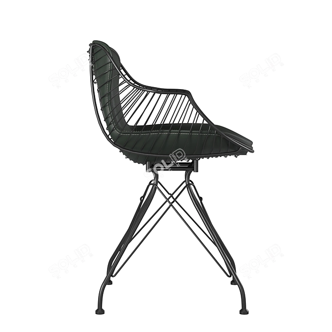 Modern Wire Dining Chair 3D model image 16