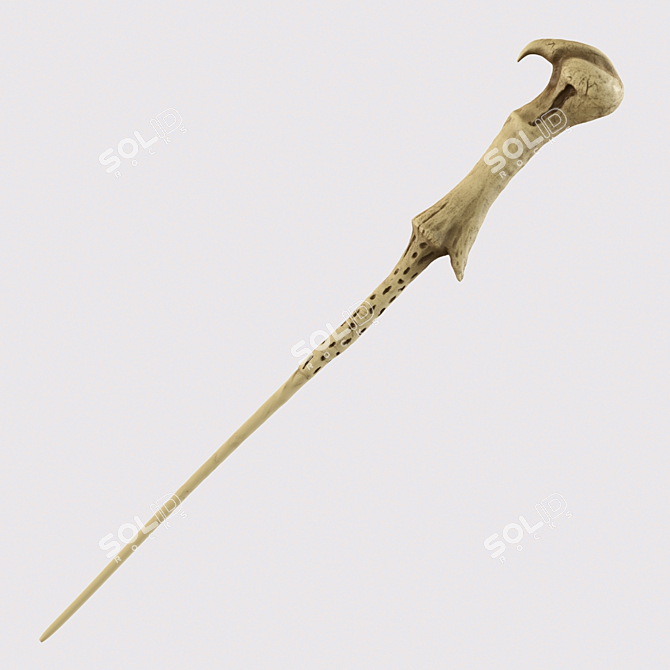 Dark Lord's Wand: 36cm Mysterious Magic 3D model image 5