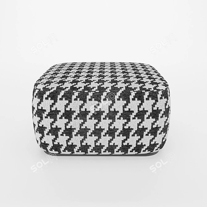 Elegant Minotti Davis Pouf 3D model image 5