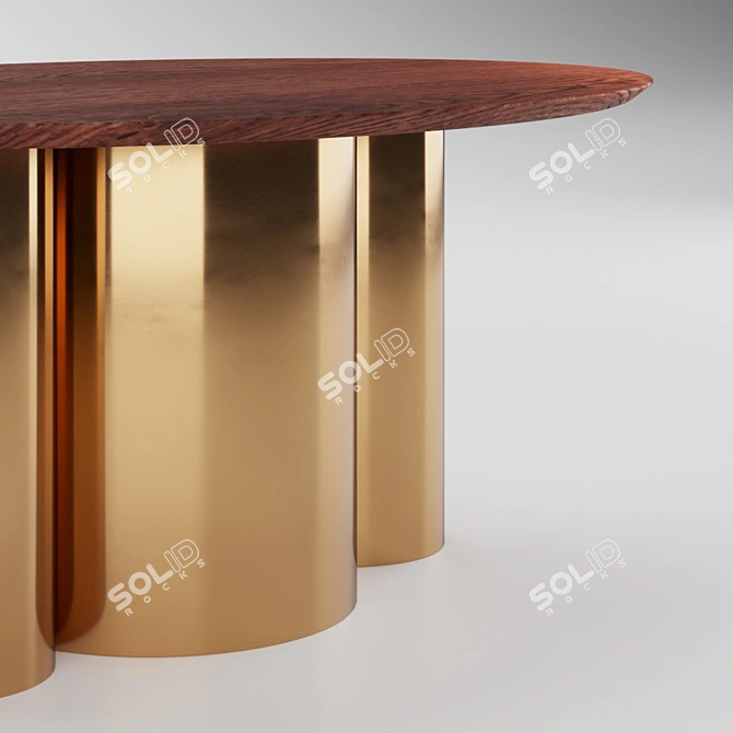 Cozy Nude Coffee Table: Pure Small 3D model image 2