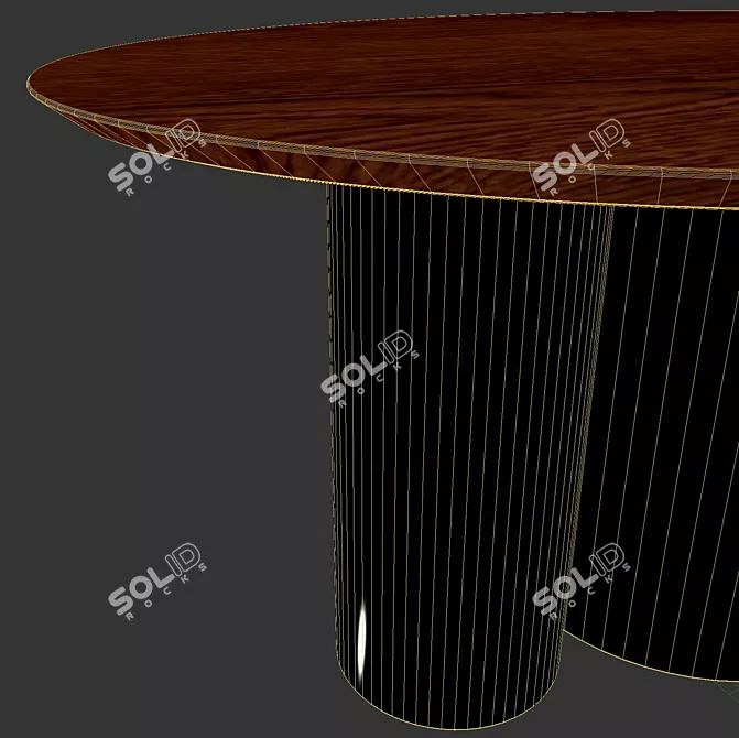 Cozy Nude Coffee Table: Pure Small 3D model image 3