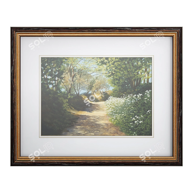 Classic Art Frame 3D model image 1