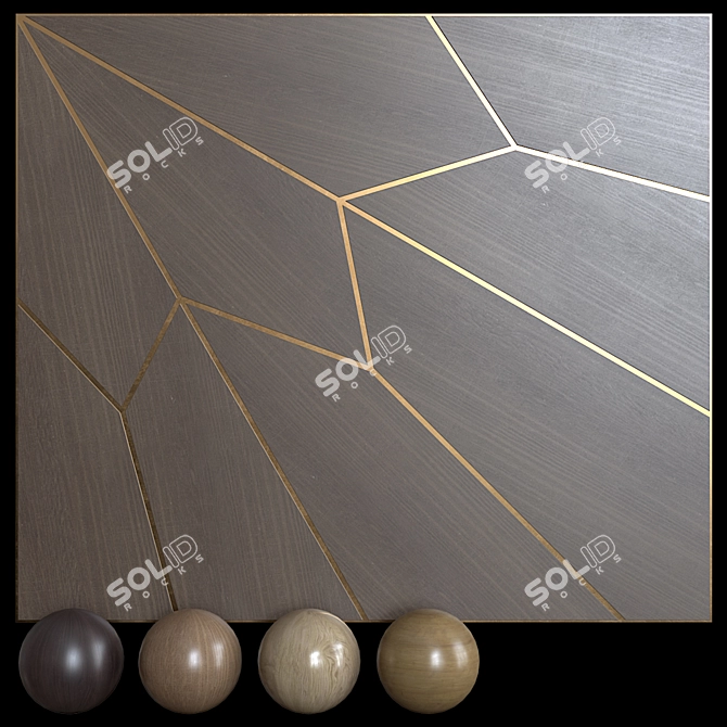 VOLCRAFT Crystal Decor Panels - Customizable Sizes & Finishes 3D model image 1