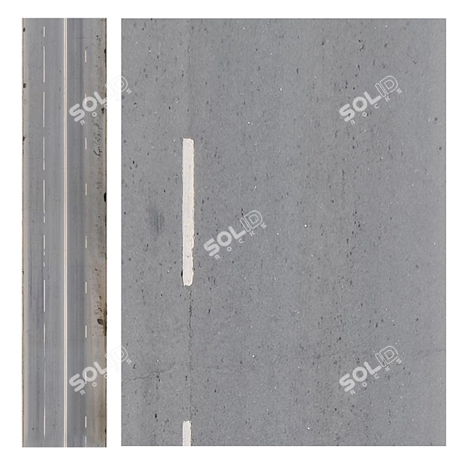 Aerial Road Texture - Tiled 3D model image 1